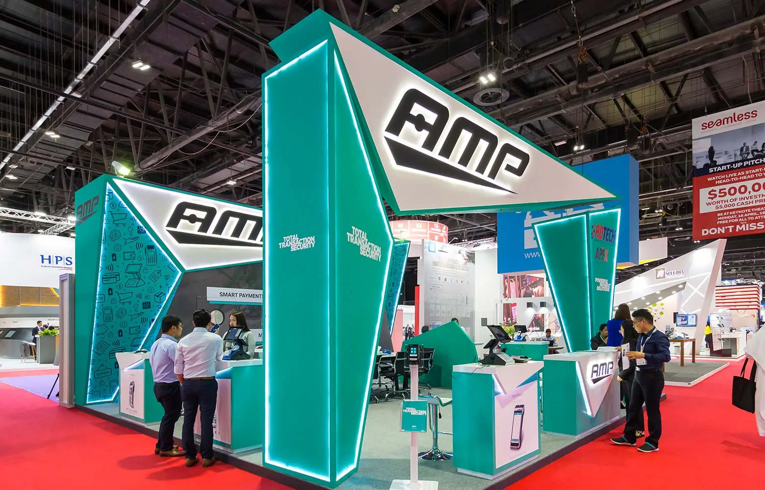 Logos Advertising exhibition kiosk design in Dubai